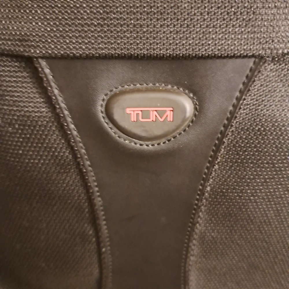Tumi Black Nylon Messenger Bag